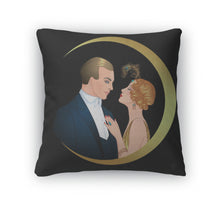 Load image into Gallery viewer, Throw Pillow, Beautiful Couple In Art Deco Style