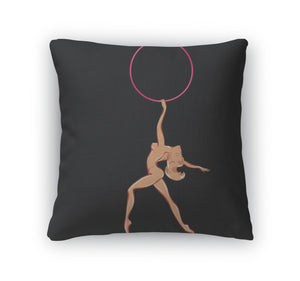 Throw Pillow, A Naked Stripper With A Hoop