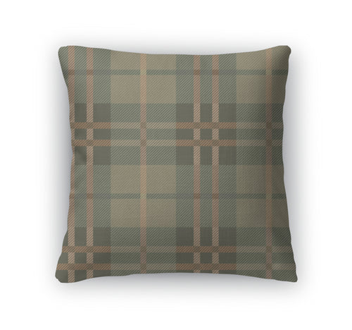 Throw Pillow, Tartan Plaid Pattern