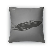 Load image into Gallery viewer, Throw Pillow, Speedboat Isolated Icon Luxury Boat Streamline