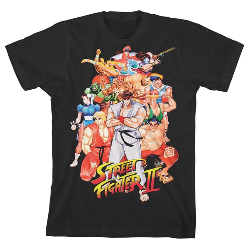 Boys Street Fighter Shirt Youth Video Game Clothing