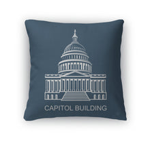 Load image into Gallery viewer, Throw Pillow, Capitol Building Icon