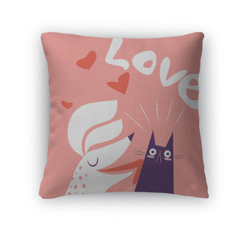 Throw Pillow, Love Valentines Day Card
