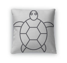Load image into Gallery viewer, Throw Pillow, Turtle Line Icon Sign Illustration On Editable Strokes