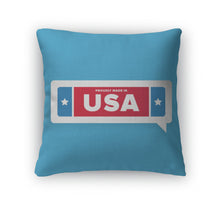 Load image into Gallery viewer, Throw Pillow, Made In USA Label With Stars