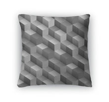 Load image into Gallery viewer, Throw Pillow, Monochrome With Cubes