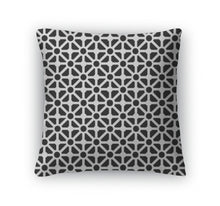 Load image into Gallery viewer, Throw Pillow, Geometric Pattern In Black And White