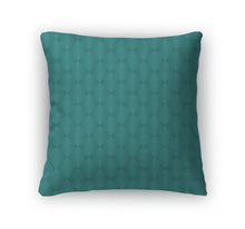 Load image into Gallery viewer, Throw Pillow, Teal Diamond Pattern Repeat