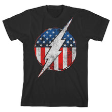 Load image into Gallery viewer, Youth Boys Flash TShirt Flash Symbol Red White and Blue Shirt