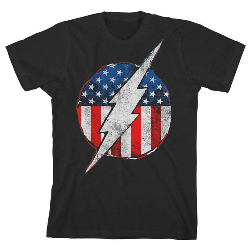 Youth Boys Flash TShirt Flash Symbol Red White and Blue Shirt