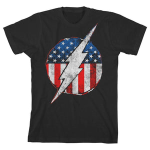 Youth Boys Flash TShirt Flash Symbol Red White and Blue Shirt