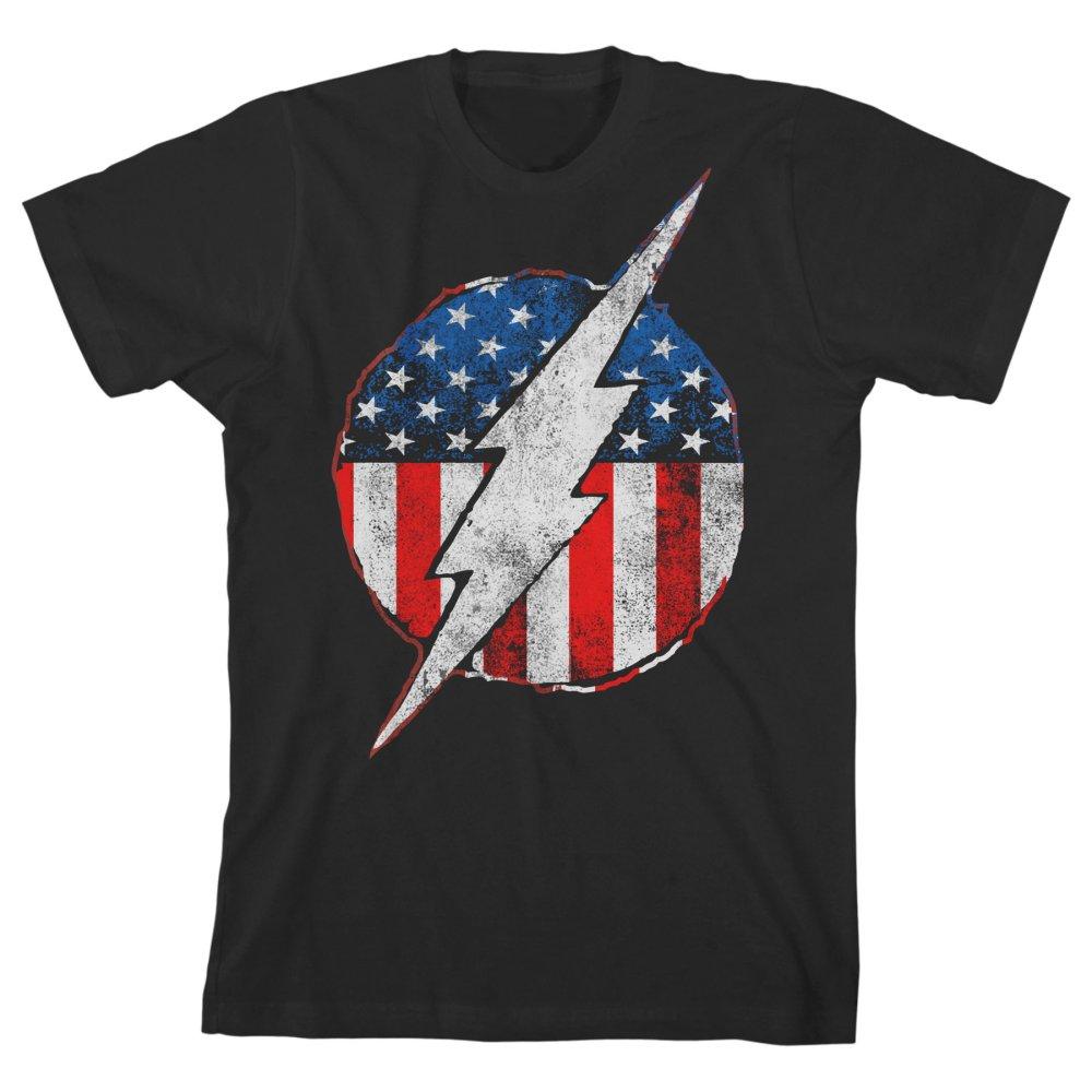 Youth Boys Flash TShirt Flash Symbol Red White and Blue Shirt