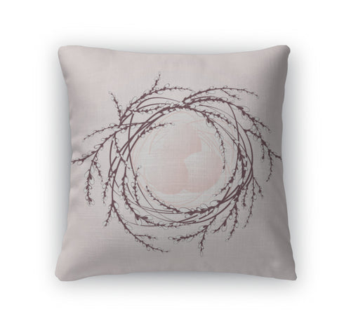 Throw Pillow, Decorative Easter Nest