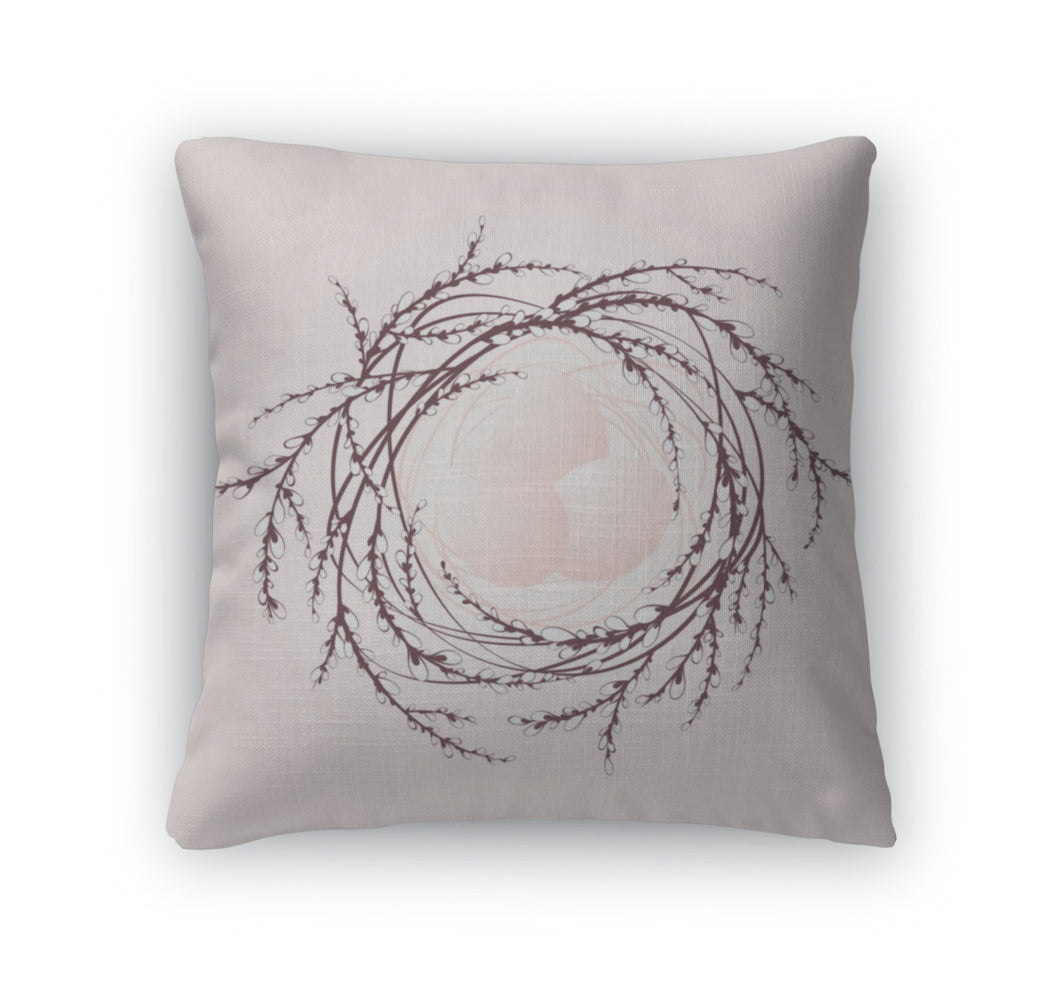 Throw Pillow, Decorative Easter Nest