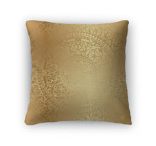 Load image into Gallery viewer, Throw Pillow, Gold With Oriental