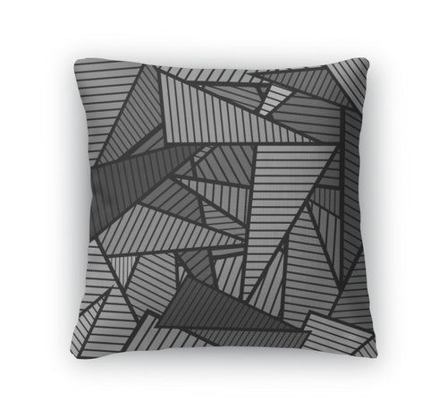 Throw Pillow, Triangles Pattern