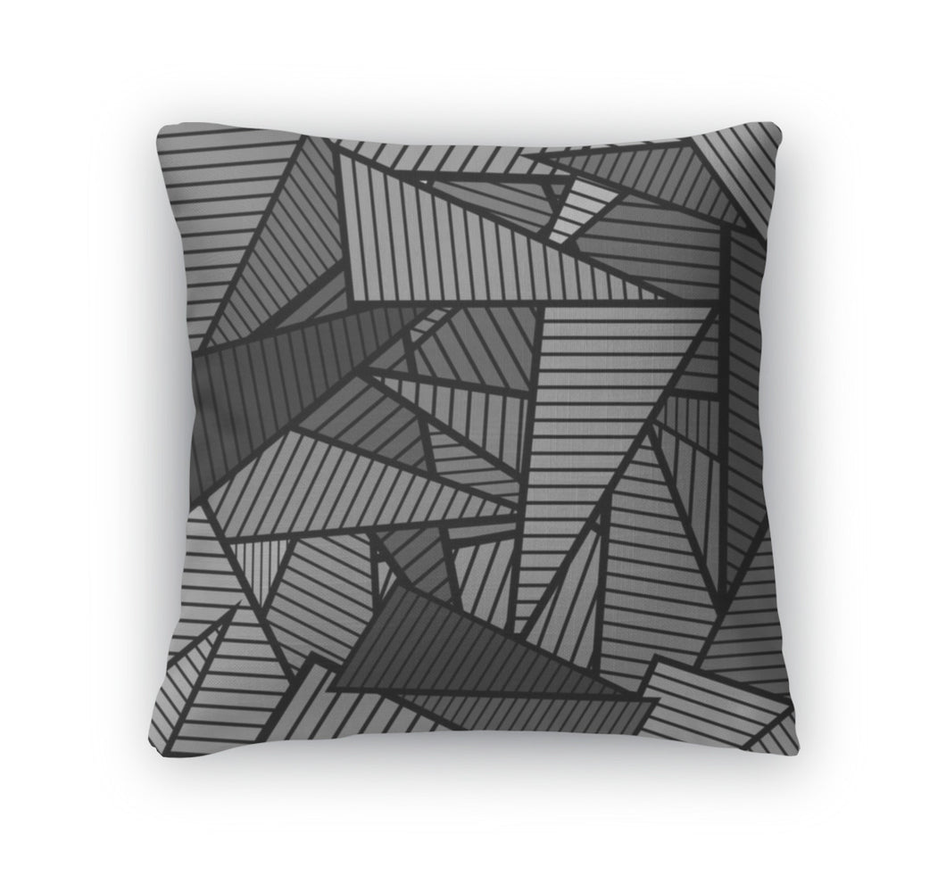 Throw Pillow, Triangles Pattern