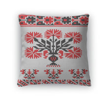 Load image into Gallery viewer, Throw Pillow, Romanian Embroidered Flowers