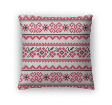 Load image into Gallery viewer, Throw Pillow, Ukrainian Folk Art Embroidery Pattern Or Print