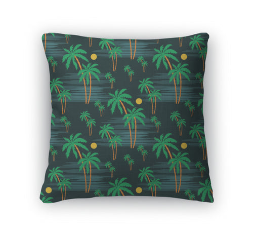 Throw Pillow, Palm Pattern