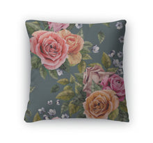 Load image into Gallery viewer, Throw Pillow, Floral Pattern With Roses