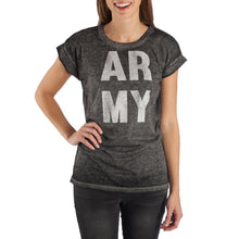 Load image into Gallery viewer, Army Shirt United States of America Apparel Juniors Graphic Tee
