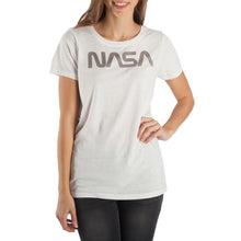 Load image into Gallery viewer, NASA Apparel Girls White Shirt NASA Juniors Graphic Tee