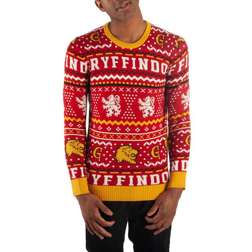 Gryffindor Sweater Harry Potter Sweater Hogwarts Sweater Gryffindor Apparel