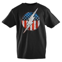 Load image into Gallery viewer, Youth Boys Flash TShirt Flash Symbol Red White and Blue Shirt