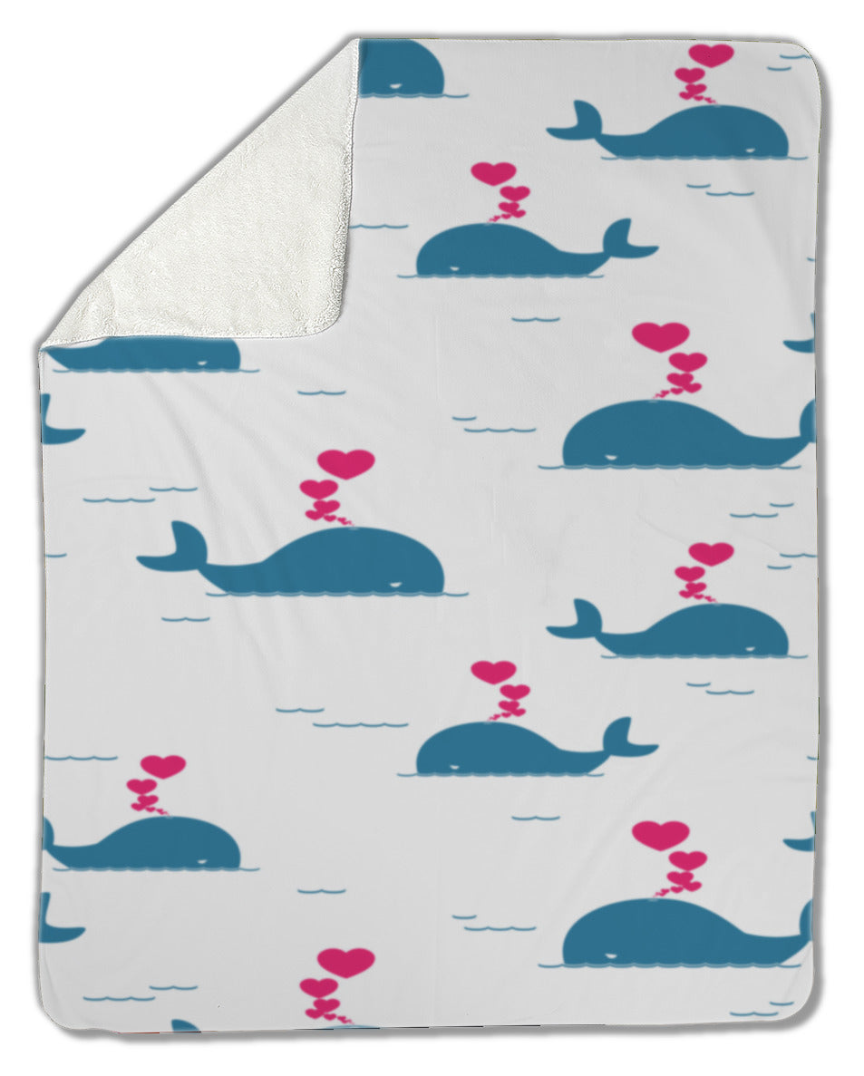 Blanket, Whale and hearts