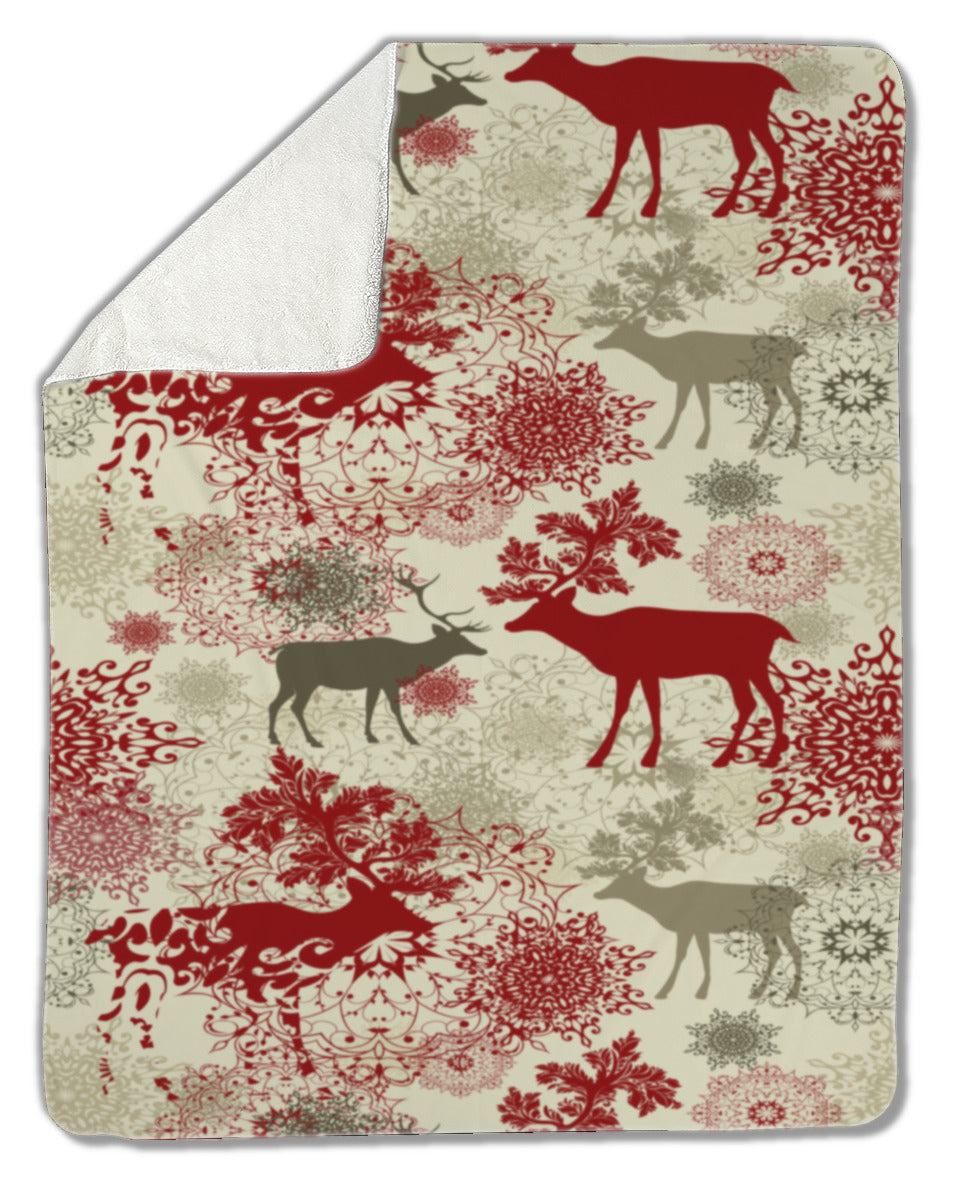 Blanket, Retro Christmas pattern