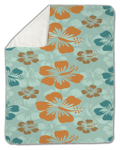 Blanket, Hibiscus pattern