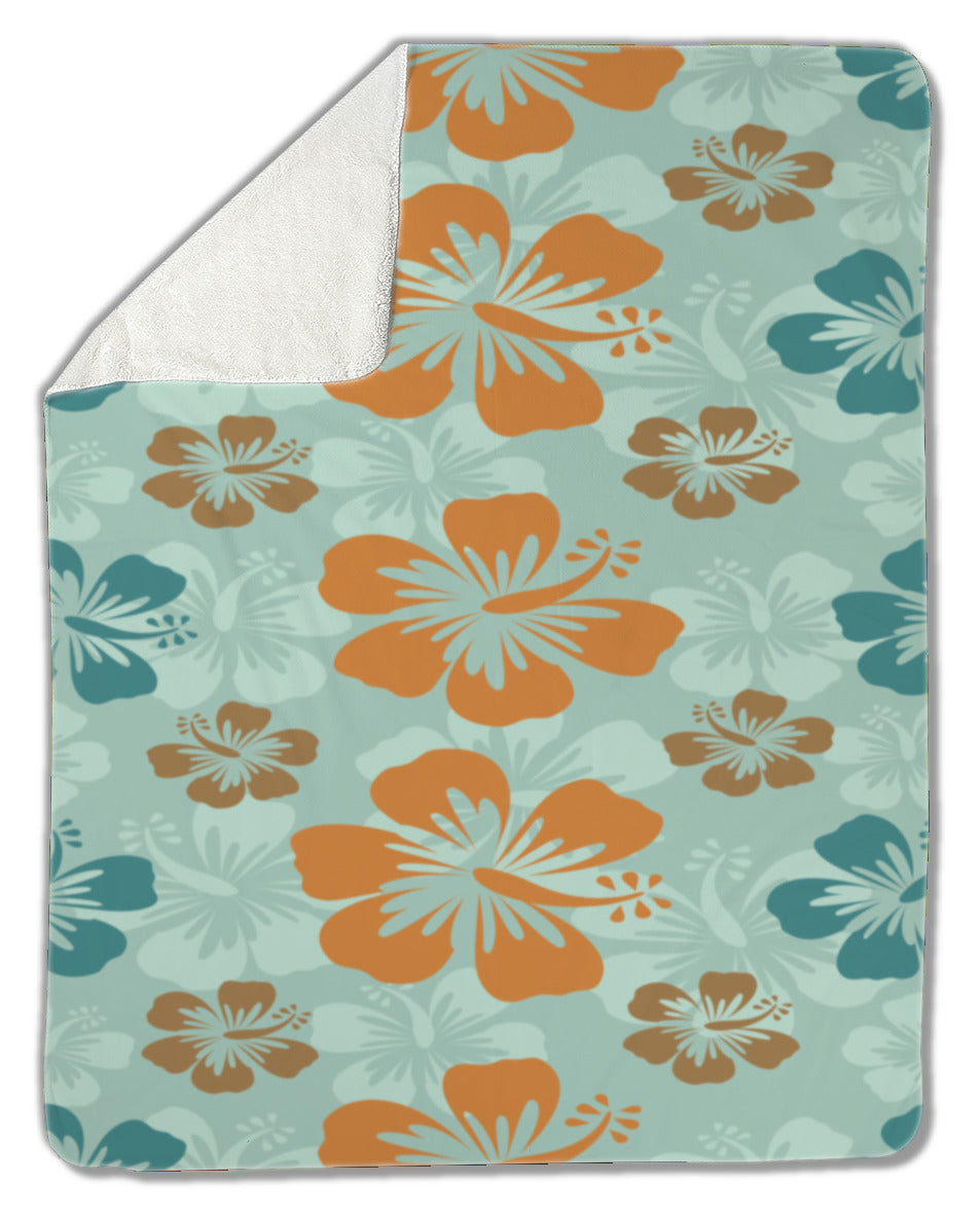 Blanket, Hibiscus pattern
