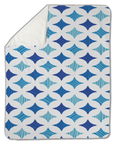 Blanket, Blue marble tiles