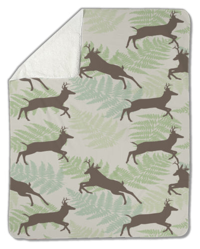 Blanket, Deer with fern