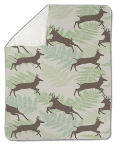 Blanket, Deer with fern