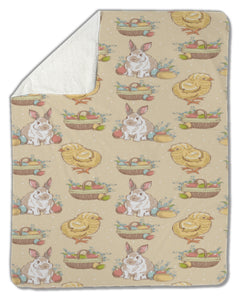 Blanket, Easter vintage pattern