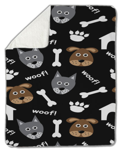 Blanket, Cartoon Dogs