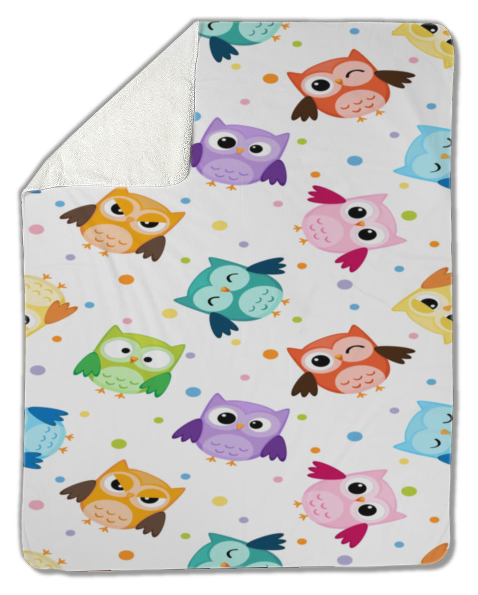 Blanket, Owls pattern