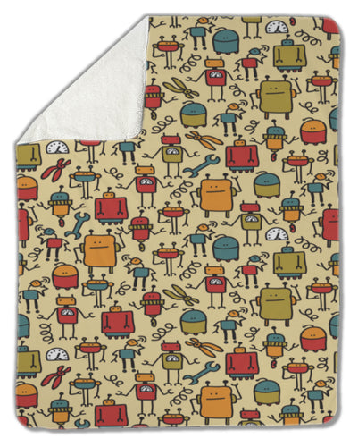 Blanket, Robot pattern