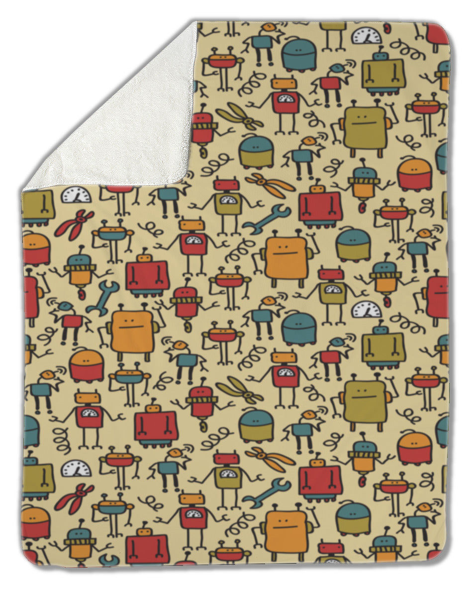 Blanket, Robot pattern