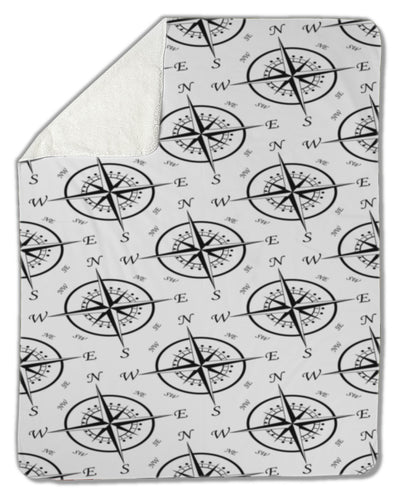 Blanket, Vintage compass pattern