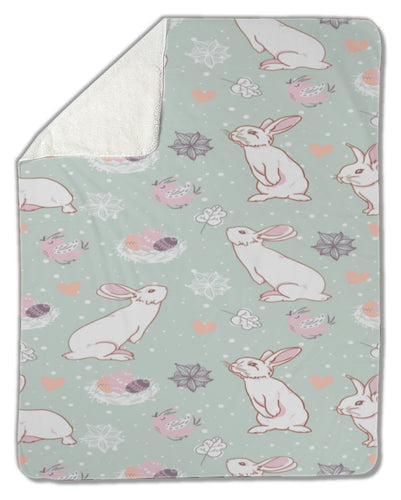 Blanket, Rabbit easter pattern