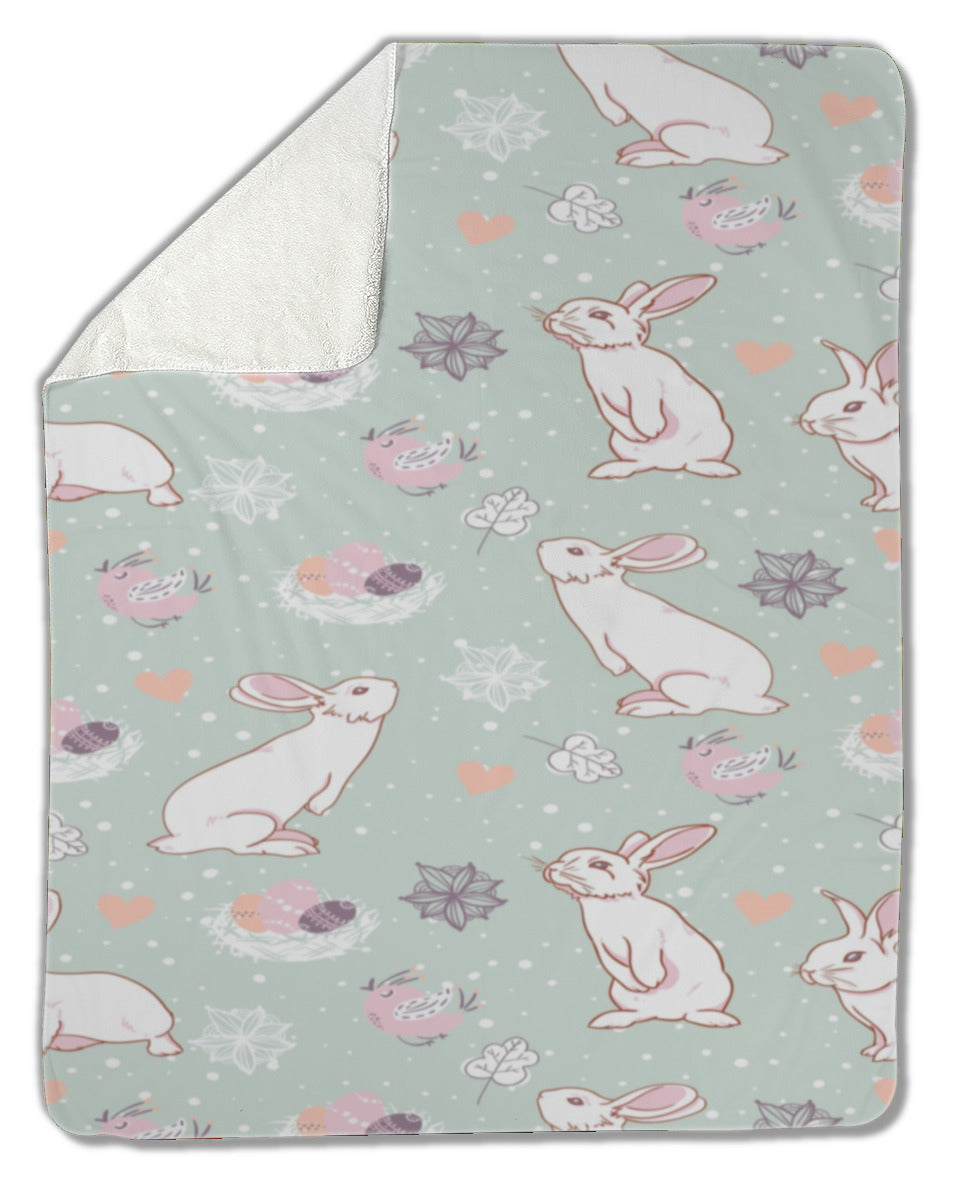 Blanket, Rabbit easter pattern