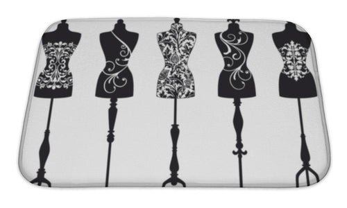 Bath Mat, Fashion Mannequins Set