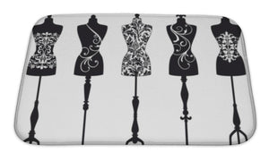 Bath Mat, Fashion Mannequins Set