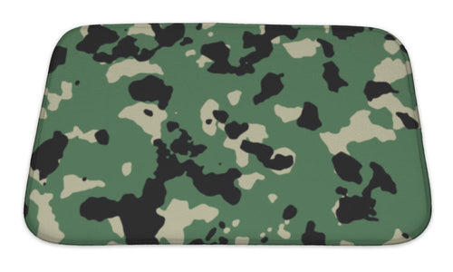 Bath Mat, Dark Flecktarn Green Camo