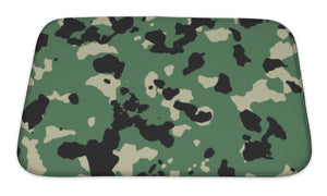 Bath Mat, Dark Flecktarn Green Camo