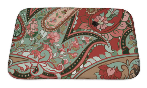 Bath Mat, Beautiful Colorful Paisley