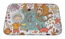 Load image into Gallery viewer, Bath Mat, Funny Color Pattern With Sea Live